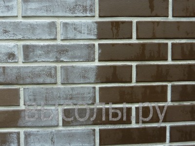 Пробник на фасаде пробный участок на стене